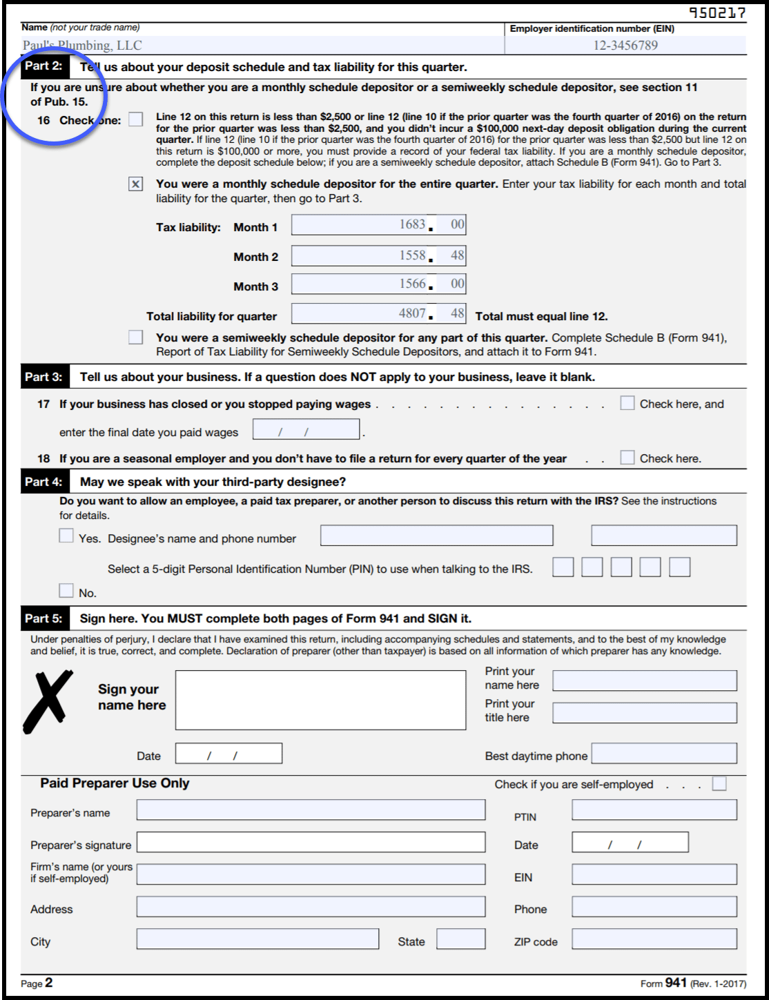 Form 941 Instructions FICA Tax Rate 2018 Mailing Address 