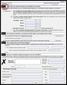 Form 941 Instructions FICA Tax Rate Mailing Address