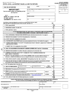 Form BOE 401 A2 S1F Download Fillable PDF Or Fill Online State Local