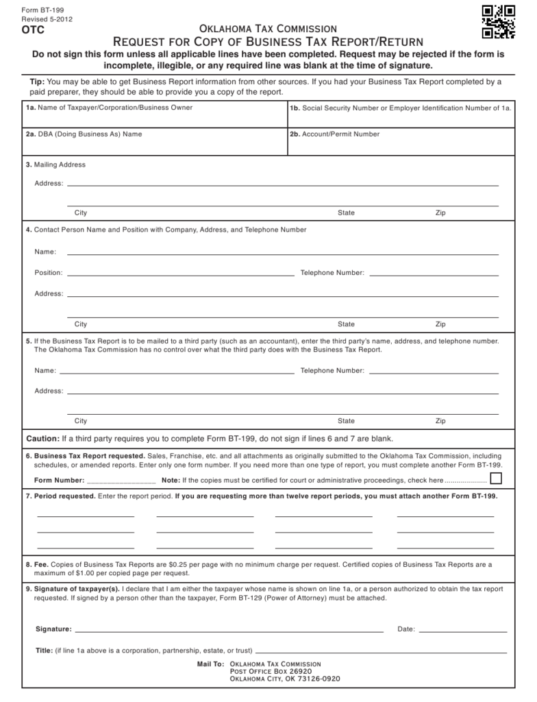 Form BT 199 Download Fillable PDF Or Fill Online Request For Copy Of 
