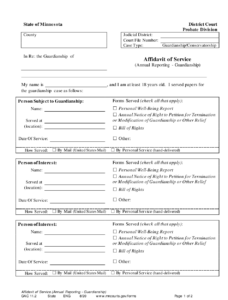 Form GAC11 2 Download Printable PDF Or Fill Online Affidavit Of Service