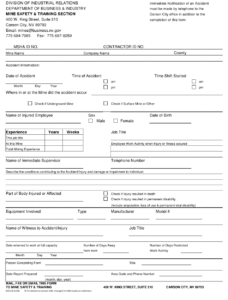 Form MS 08 Download Fillable PDF Or Fill Online Accident Injury Report