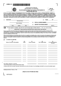 Form St 3t Accommodations Report By County Or Municipality For Sales