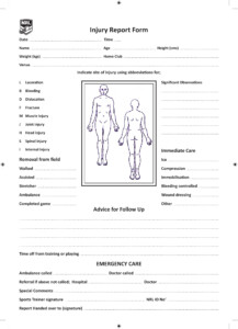 FREE 15 Injury Report Forms In MS Word PDF Excel