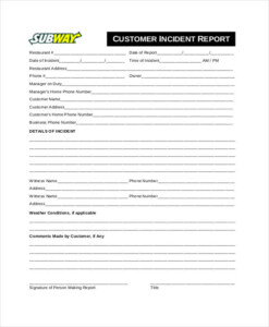 FREE 27 Sample Accident Report Forms In PDF