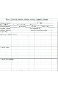 FREE 30 Student Progress Report Forms In PDF MS Word