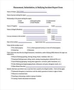 FREE 42 Incident Report Forms In PDF MS Word Excel