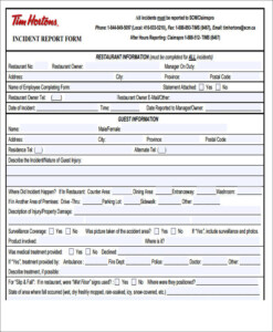 FREE 59 Incident Report Formats In PDF MS Word Google Docs