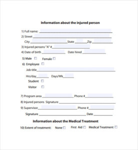 FREE 7 OSHA 300 Forms In PDF MS Word