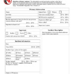 FREE 7 Violent Incident Report Forms In PDF MS Word