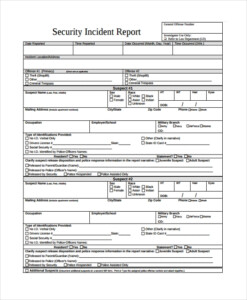 FREE 9 Sample Incident Reporting Forms In PDF MS Word