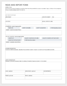 Free Workplace Accident Report Templates Smartsheet