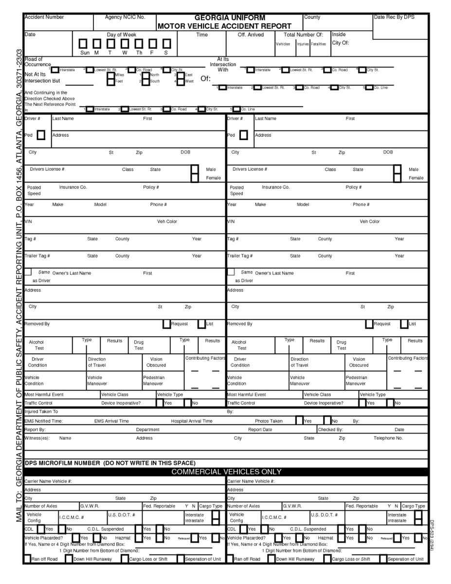 Georgia Auto Accident Reports