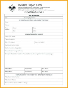 Health And Safety Incident Report Form Template 2 TEMPLATES EXAMPLE