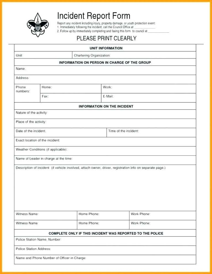 Health And Safety Incident Report Form Template 2 TEMPLATES EXAMPLE