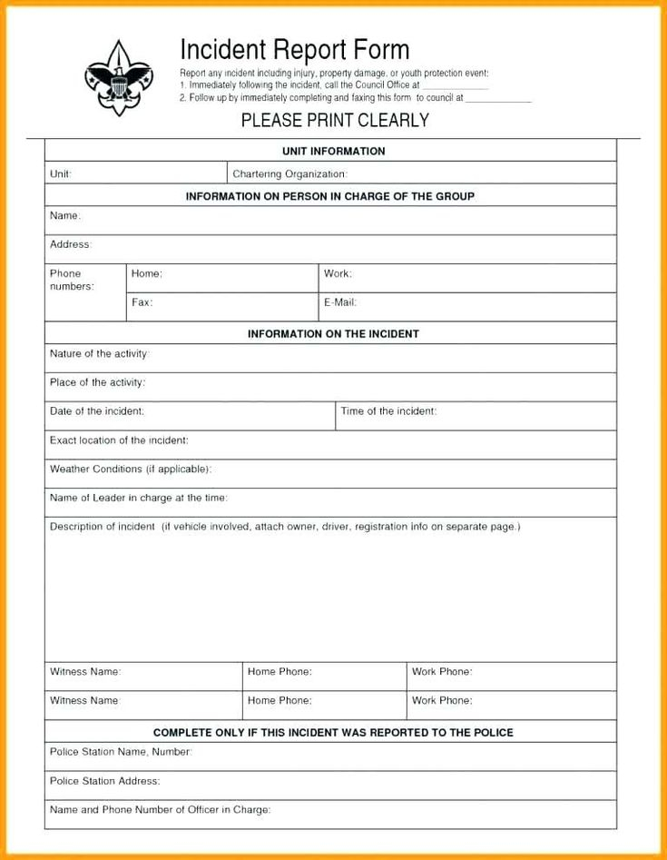 Health And Safety Incident Report Form Template 2 TEMPLATES EXAMPLE 