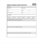 Health And Safety Incident Report Form Template 7 TEMPLATES EXAMPLE