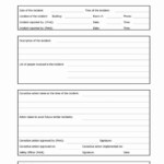 Health And Safety Incident Report Form Template Best Sample Template