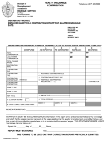 Health Insurance Contribution Form Massachusetts Division Of