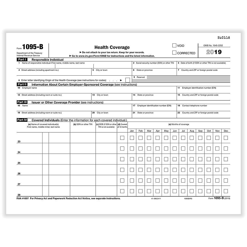 Health Insurance Tax Form From Employer