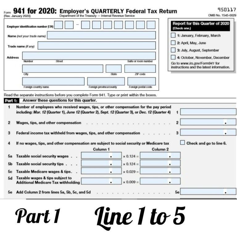 How To Fill Out 2020 Form 941 Employer s Quarterly Federal Tax Return 