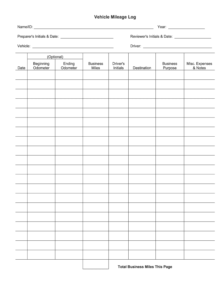 Ifta 2020 Milage Tracker Document To Fill Out Fill Out And Sign 