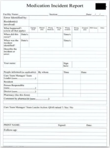 Image Result For Resident Incident Report Free Incident Report Form