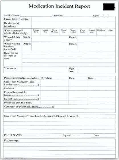 Image Result For Resident Incident Report Free Incident Report Form 