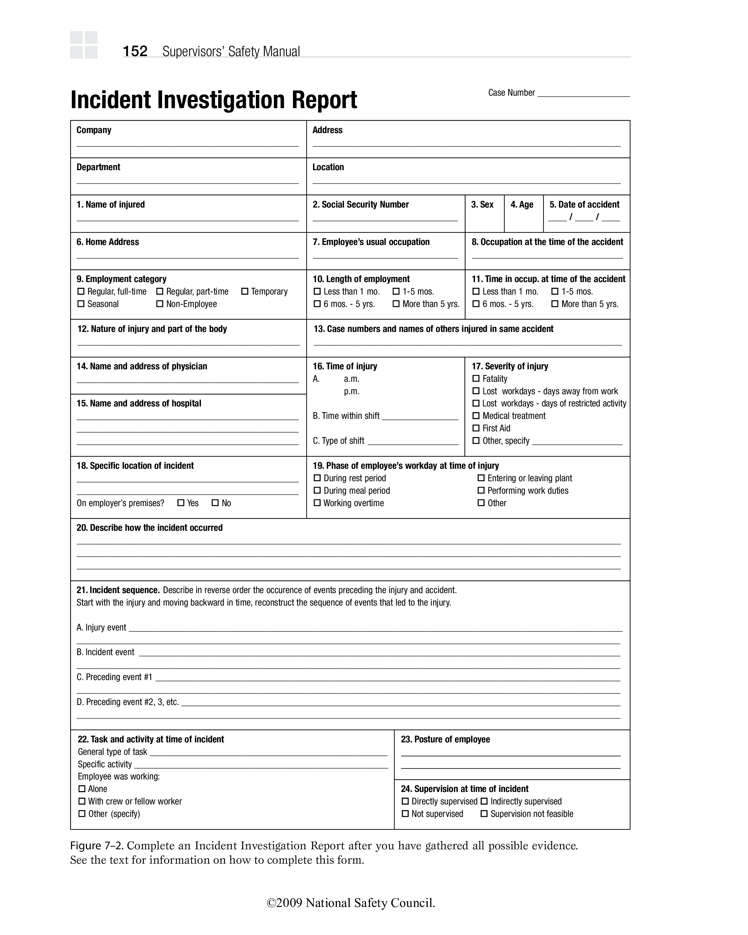 Incident Investigation Report Templates At Allbusinesstemplates
