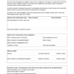Incident near Miss Investigation Form Template In Word And Pdf Formats