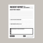 Incident Report For Nanny Or Daycare Worker