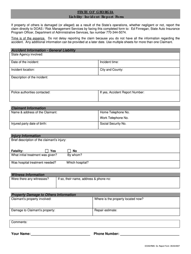 Incident Report Form Fill Out And Sign Printable PDF Template SignNow