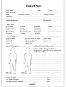 Incident Report Form Medical And Incident Pads In 2020 Starting A