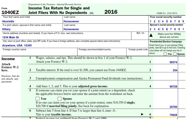 Irs 1040 Form Example Completing Form 1040 With A Us Expat 1040 