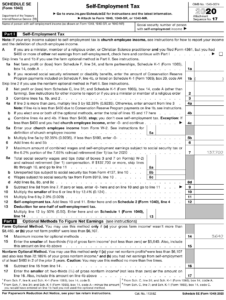 IRS Form 1040 Schedule SE Download Fillable PDF Or Fill Online Self