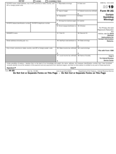 IRS Form W 2G Download Fillable PDF Or Fill Online Certain Gambling