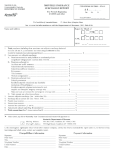 Kentucky Surcharge Fill Out And Sign Printable PDF Template SignNow