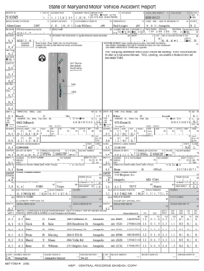 Maryland State Police Accident Report Fill Online Printable