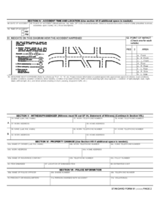 Motor Vehicle Accident Report Form Template 1 TEMPLATES EXAMPLE