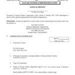 Navajo Nation Corporation Code Annual Report Fill Out And Sign