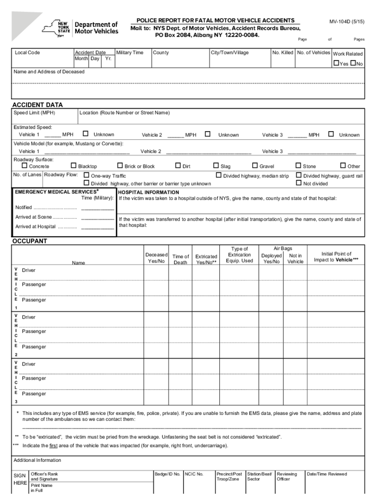 New York DMV Forms 207 Free Templates In PDF Word Excel Download