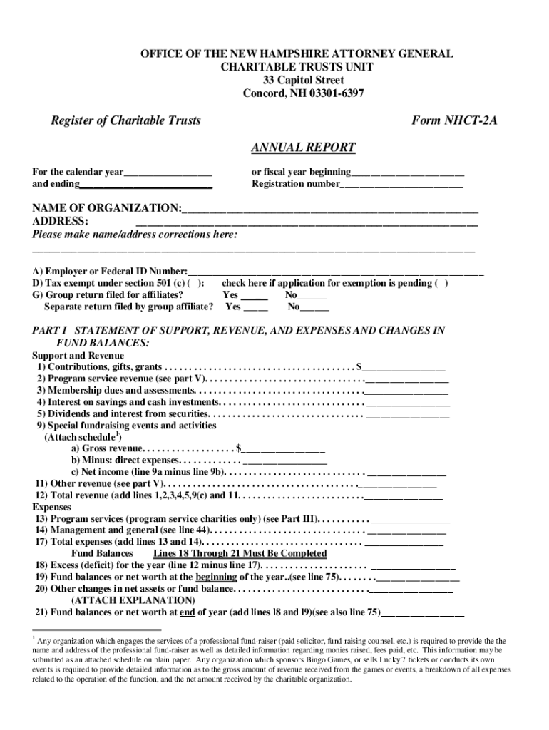 Nh Annual Report Certificate Fill Online Printable Fillable Blank 