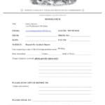 North Carolina Accident Report Request Form Download Printable PDF