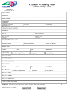 North Carolina Accident Reporting Form Download Fillable PDF