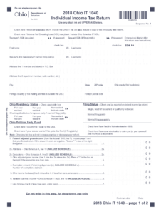 Ohio State Tax Forms Printable Fill Out And Sign Printable PDF