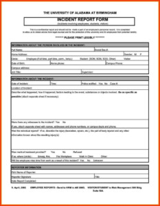 Ohs Incident Report Form Template SampleTemplatess SampleTemplatess