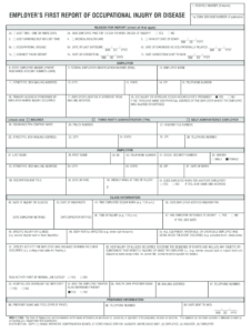 Osha First Report Of Injury Fillable Form Fill Out And Sign Printable