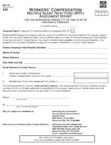 OTC Form WC 10 Download Fillable PDF Or Fill Online Workers