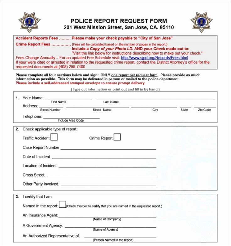 Police Accident Report Form Luxury 24 Printable Police Report Templates 