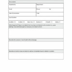 Printable 60 Incident Report Template Employee Police Generic Police